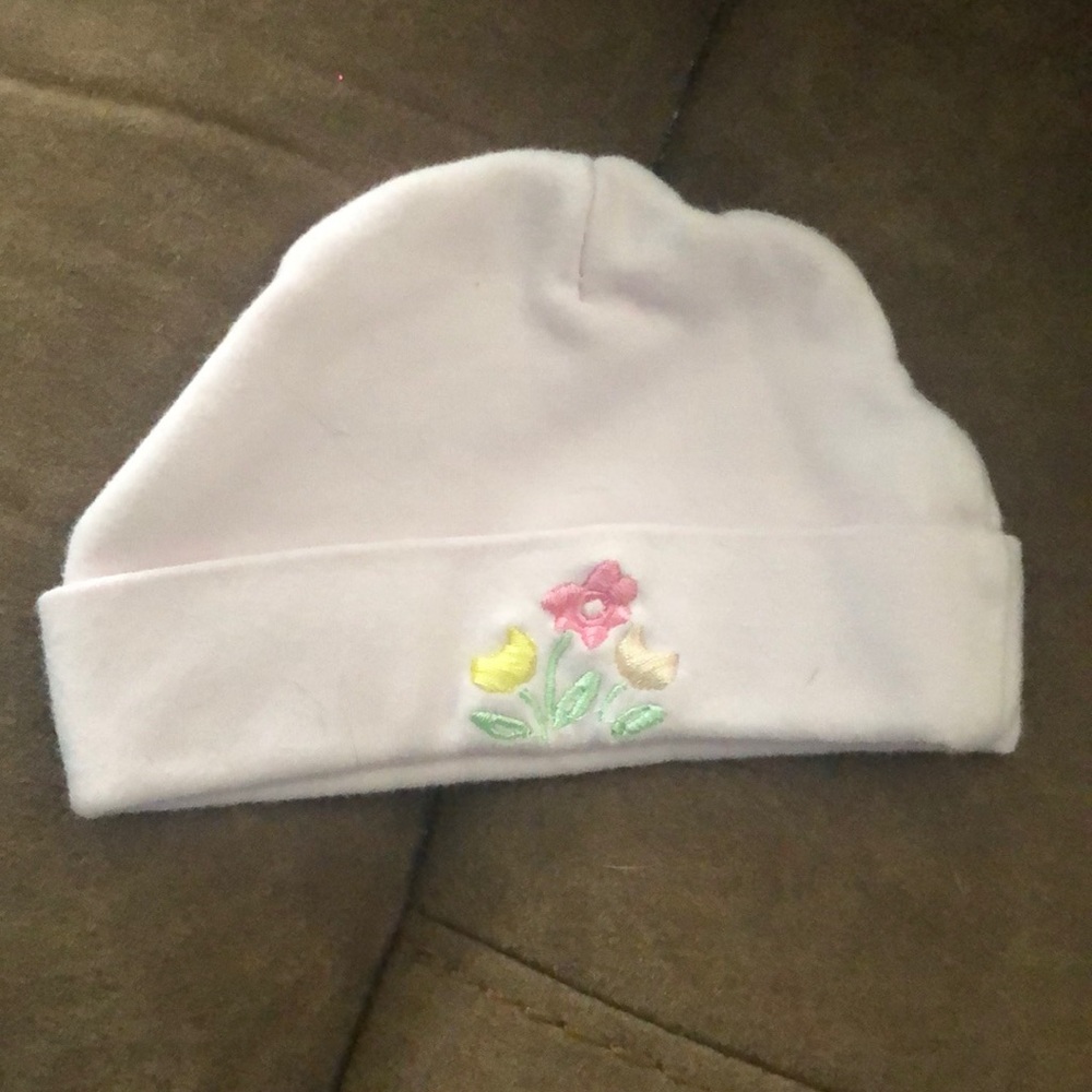 Light pink with flowers